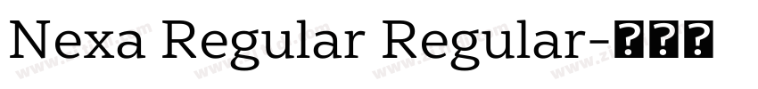 Nexa Regular Regular字体转换